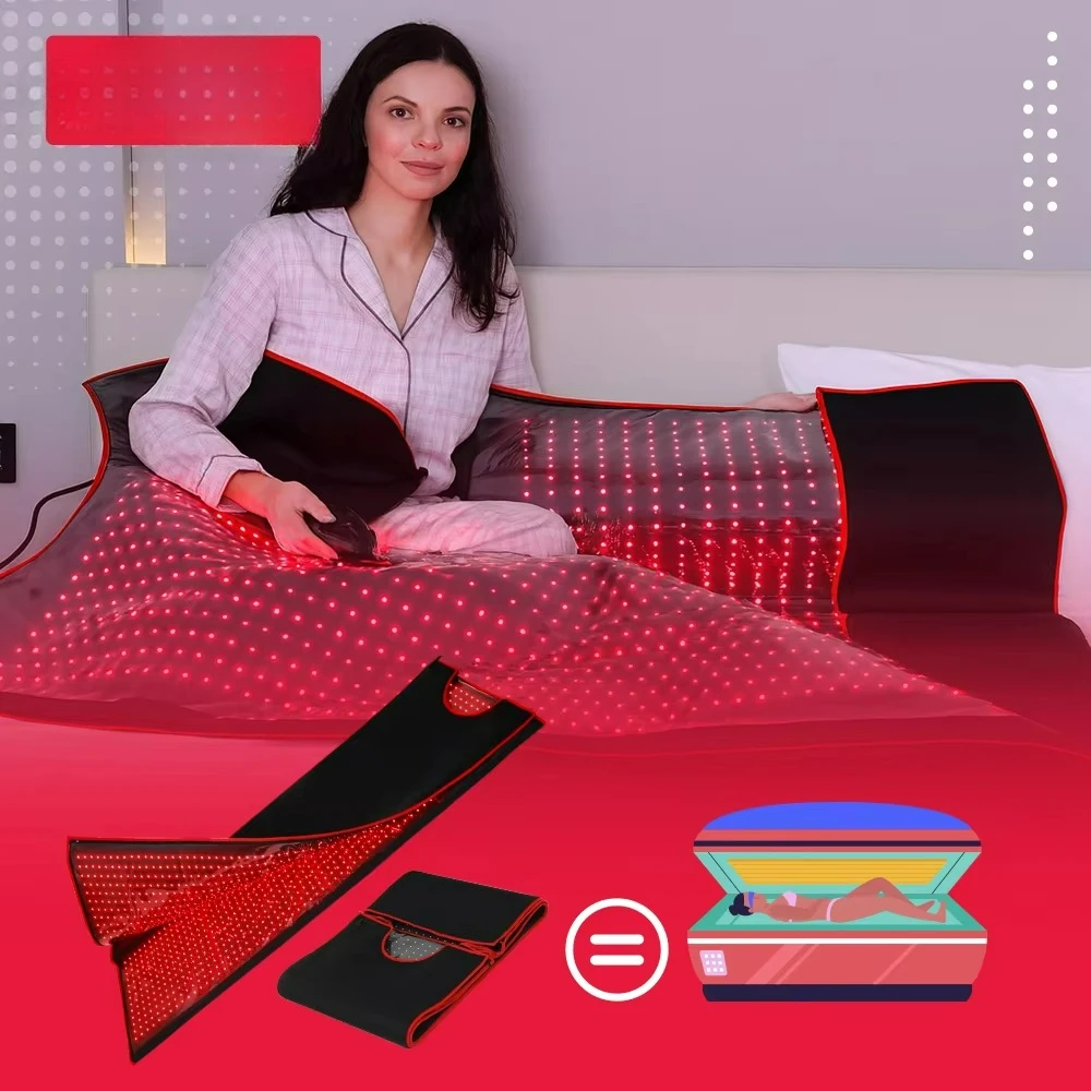 Led Light Therapy Bed Full Body - เตียงบำบัดด้วยแสงอินฟราเรดใกล้เคียงแบบเต็มตัว รุ่นยอดนิยม สีแดง พร้อมไฟ LED อินฟราเรด