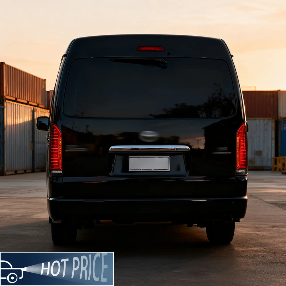 

For Toyota HiAce 2005-2018 car tail light assembly upgrade, startup animation, LED dynamic turn signal, new tool accessories