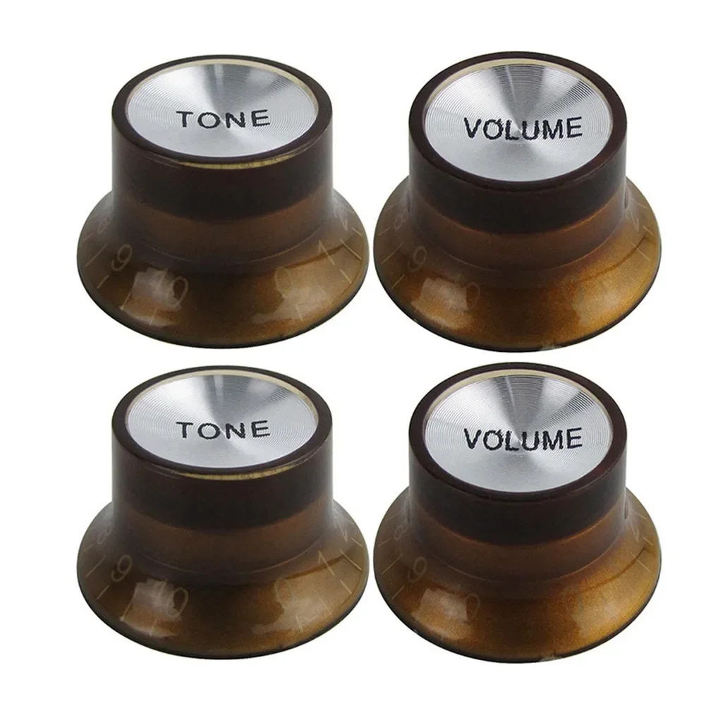 4Pcs Electric Guitar Tone Volume Control Button Knob 2 Tone + 2 VOLUME For Gibson EPI LP ST Original Electric Guitar Accessories