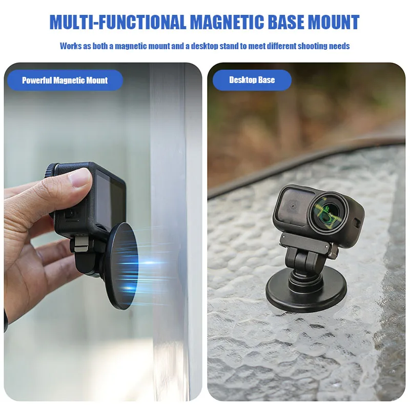 VOLODYMYR Osmo Nano/Action 6 Magnetic Quick Release Base Bracket Bidirectional Adjustable Adapter Accessories Camera Mount