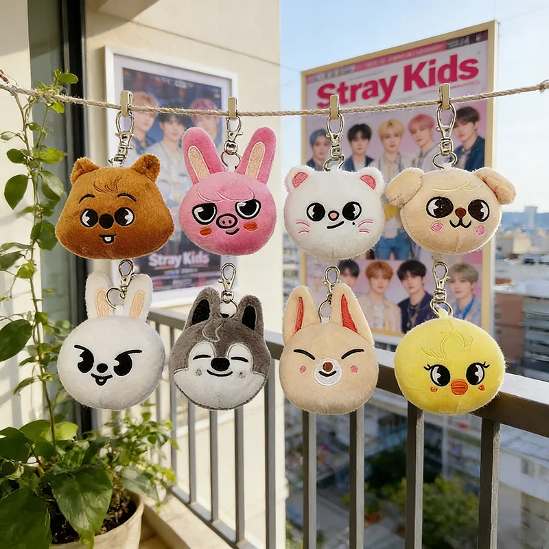 New SKZOO Plush Stray Children's Pendant Doll Plush Toy Doll Keychain Couple Gift Christmas Birthday Gift Children's Plush Toy