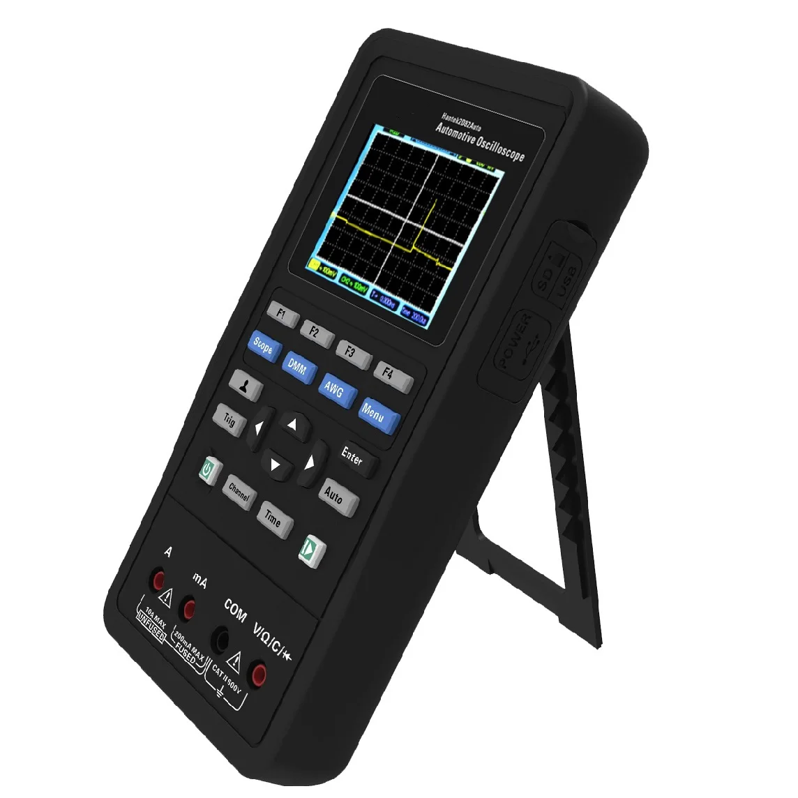 Hantek2D82AUTO Series 4 In 1 Handheld Oscilloscope Automotive Diagnostic, Oscilloscope, Signal Source And Multimeter