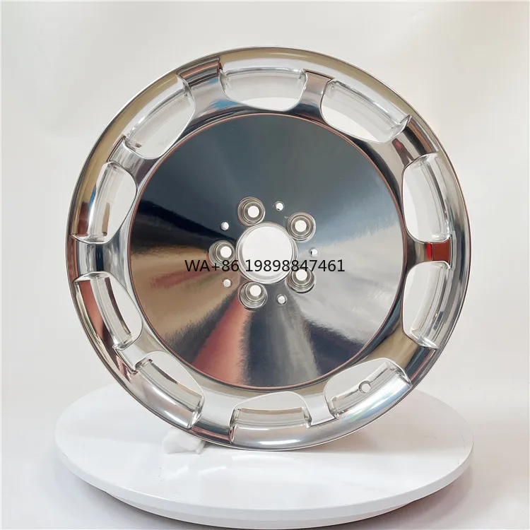 Personalize rodas de liga de alumínio forjada de 2 peças 14-24 Polegada cromo polonês vários tamanhos 20mm 25mm 30mm 40mm compatível 5x120 novo