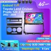 Android 15 Carplay対応 カーラジオ マルチメディアプレーヤー トヨタ ランドクルーザープラド 120系 3代目 2002-2009年式 オートラジオ ステレオ 2DIN ヘッドユニット 1