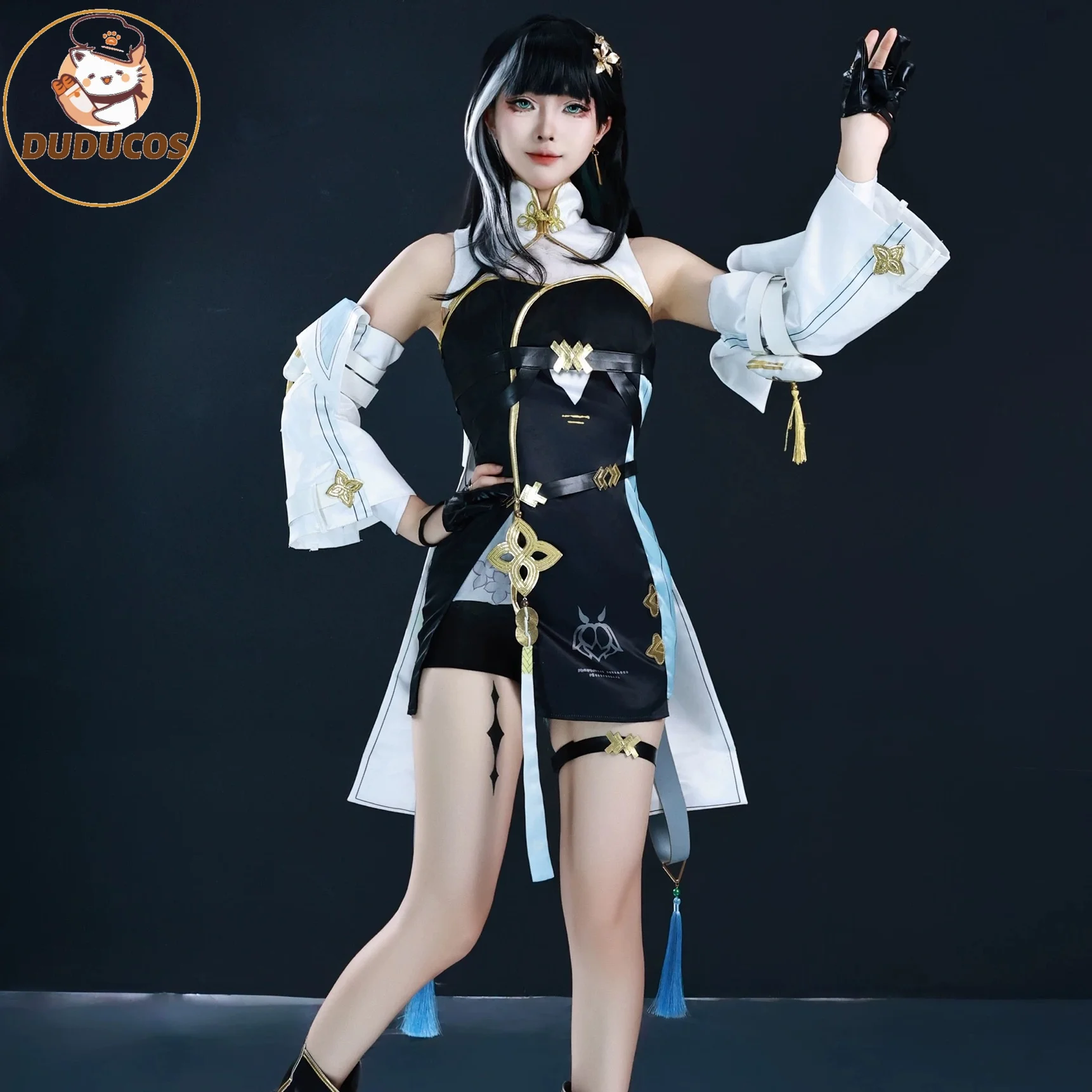 Wuthering Waves Baizhi Cosplay Kostuum Pruik Bai Zhi Jurk Anime Game Cosplay Halloween Party Clothings Vrouwen Fancy Sexy Outfit