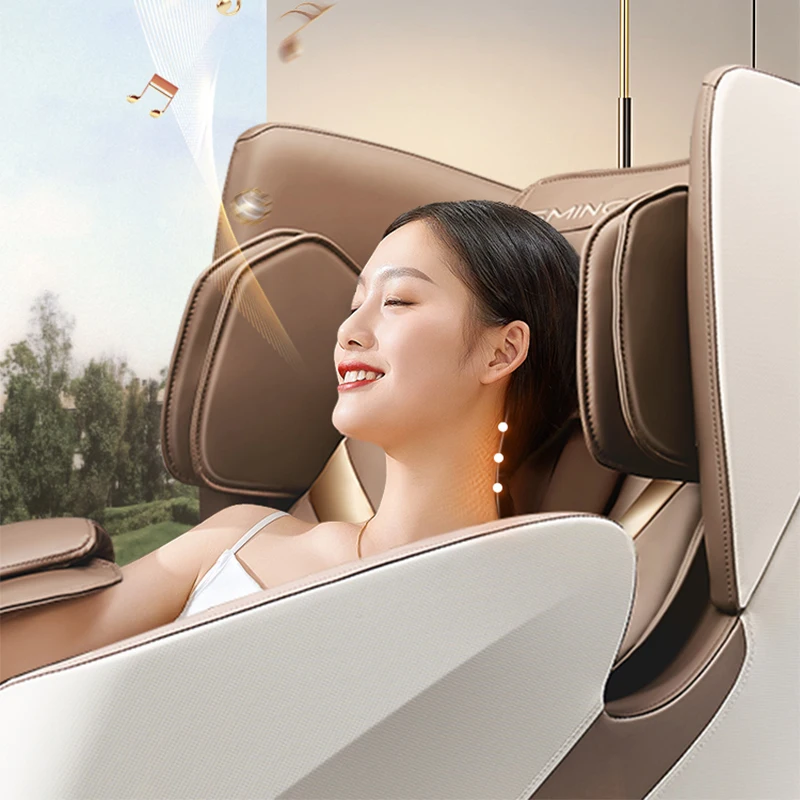 #SMing-825L Newest Full Body 4D Electric Luxury Massage Chair SL Track Manipulator Zero Gravity Electric Telescopic Calf