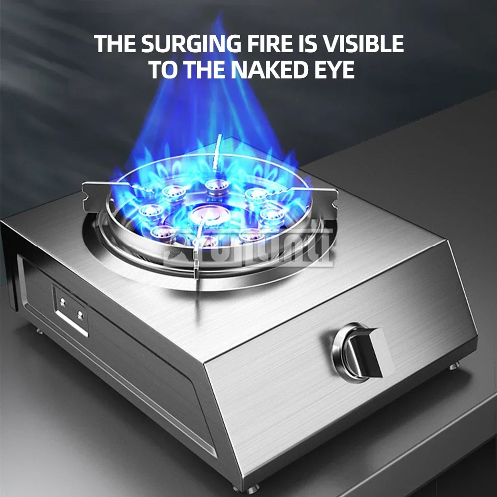 Household Stainless Steel Single Stove Kitchen Desktop Gas Stove Energy-saving Flameout Protection