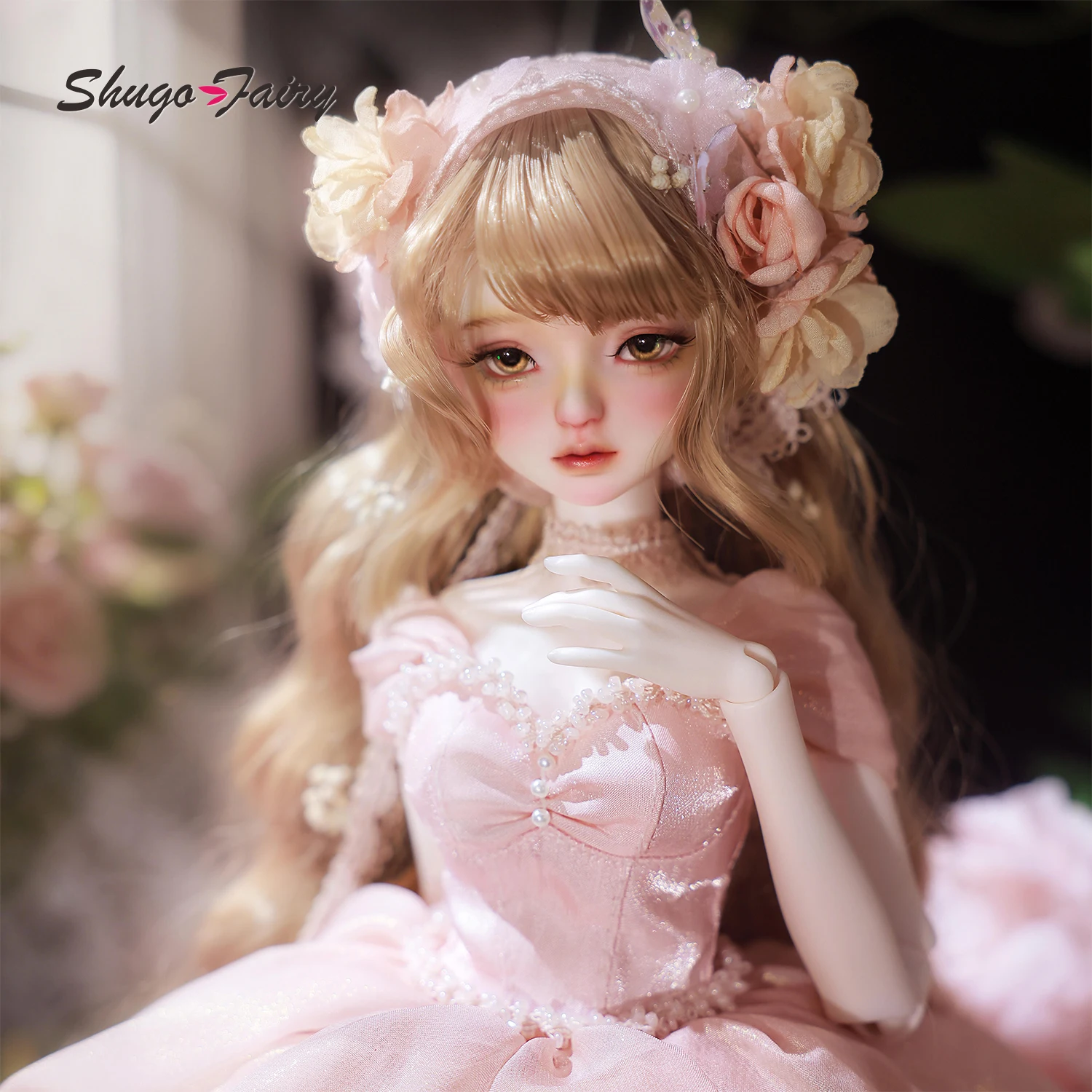

Кукла BJD 1/4 Mochi A ShugaFairy, полный комплект, шарнирная кукла Y2K, в стиле французского рококо, свадебная Блайт, K-pop, из полимерной смолы, для коллекционеров, подарок