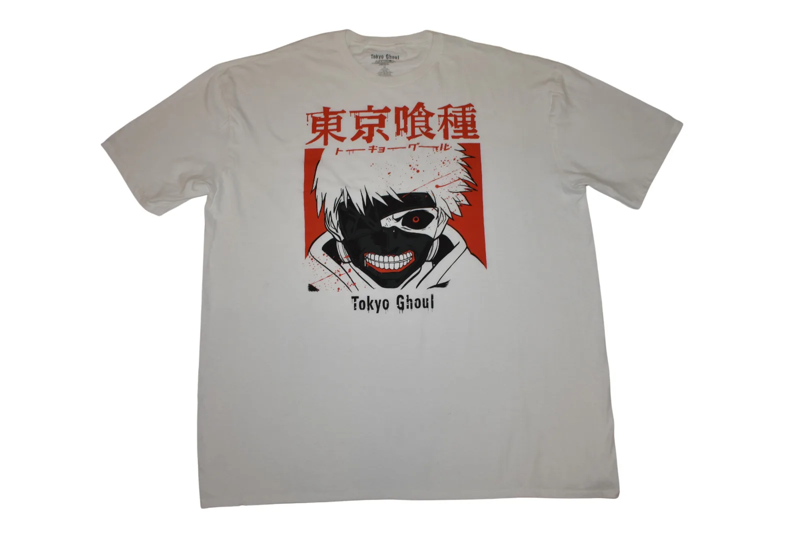 Tokyo Ghoul Mens Ken Kaneki White Anime T Shirt New 2Xl