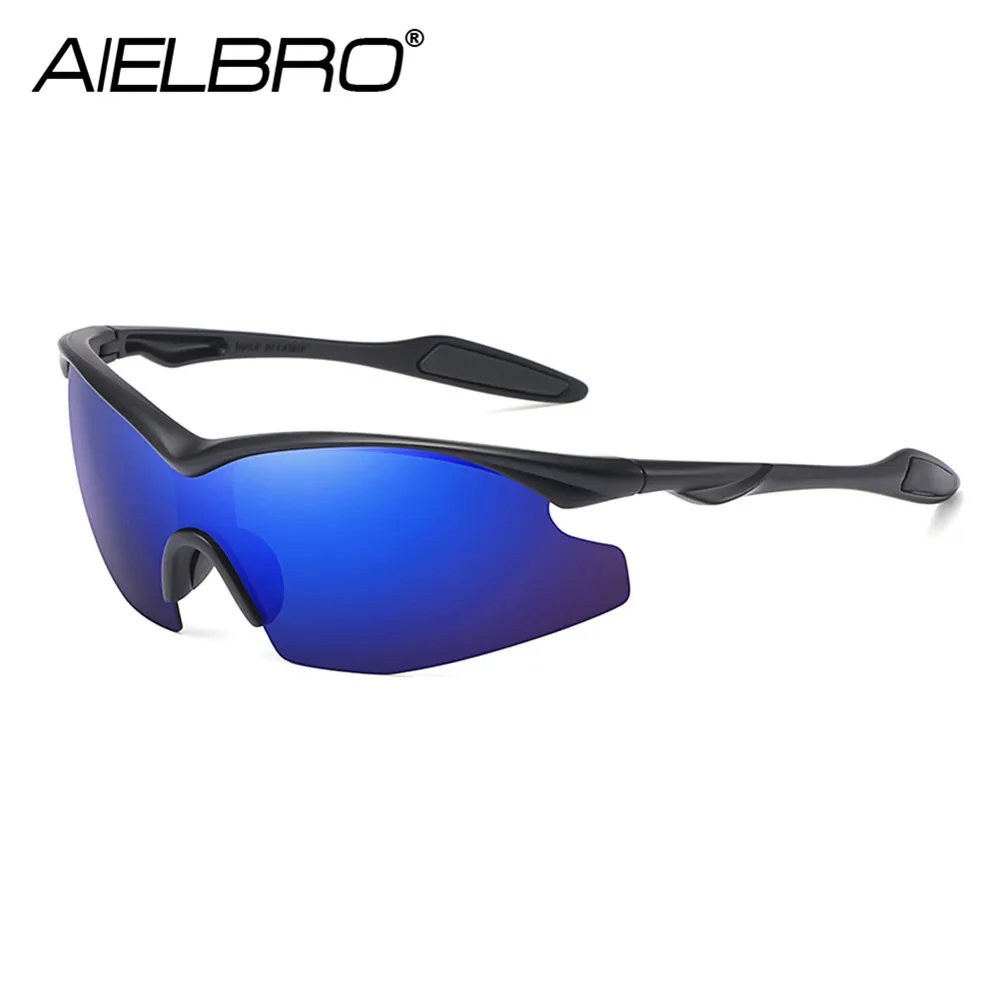 

AIELBRO Cycling Glasses for Men Polarized Cycling Glasses Bicycle Glasses Sports Lenses Night Vision Glasses Sunglasses for Men