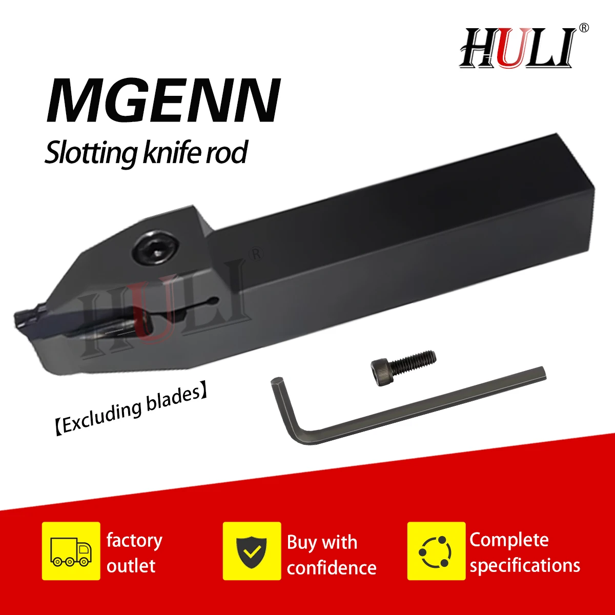 

MGENN Mid Mounted Short Blades Groove Tool Holder 2020/2525 CNC Lathe Cutting Depth Tools Earthquake Resistant Short Blades Bar