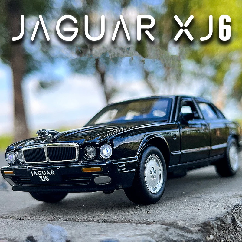 1:36 Jaguar XJ6 Alloy Car Model Diecast Metal Classic Vehicles Car Model High Simulation Collection Pull Back Childrens Toy Gift