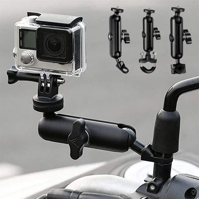 Do motocykla Gopro wspornik Ram Mount motocykl Go Pro uchwyt na kierownicę uchwyt rowerowy wspornik kamera sportowa wsparcie Gopro Moto