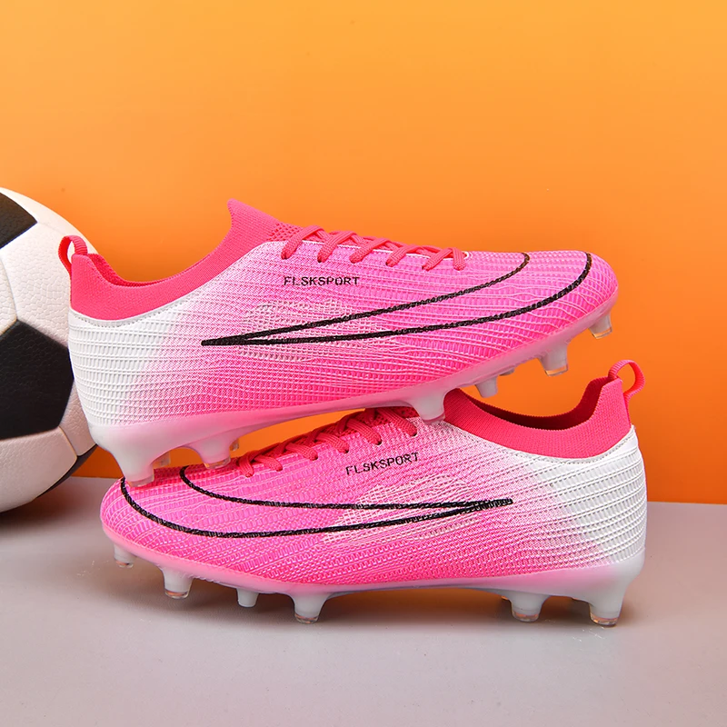 Men Professional Soccer Shoes Football Cleats Breathable Non-Slip Training Sneakers for Outdoor Grass Turf Competition Footwear