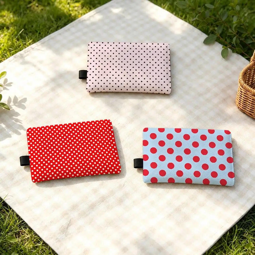 Fashion Polka Dots Cartoon Waterproof Zippered Coin Purse – Lightweight Hanging Wallet For Coins ID Cards