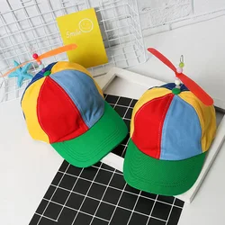 Propeller Cap Hat Helicopter Rainbow Tweedle Dee Dum Pride Fancy Dress Supplies New Fashion Cute interest Gift  LL@17