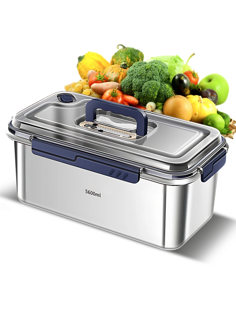 

Food Storage Containers with Lids Airtight Food Grade 316 Stainless Steel Large Capacity Leakproof Kitchen Storage Container