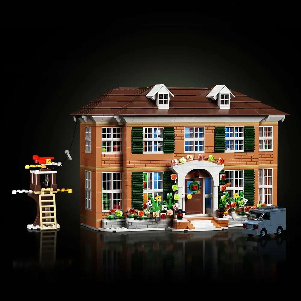 MOC Home Aloned Kevin Mccallister House Building Blocks Set Idee Cottage Foresta Cabina Modello Giocattoli Ragazzi e ragazze Regali di Natale
