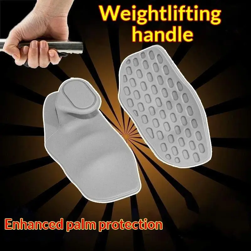 Silikon-Handgriffpolster, 2 Stück, rutschfest, geruchsneutral, Handflächenprotektoren für Powerlifting, Fitnessstudio und Training. – Detail 3