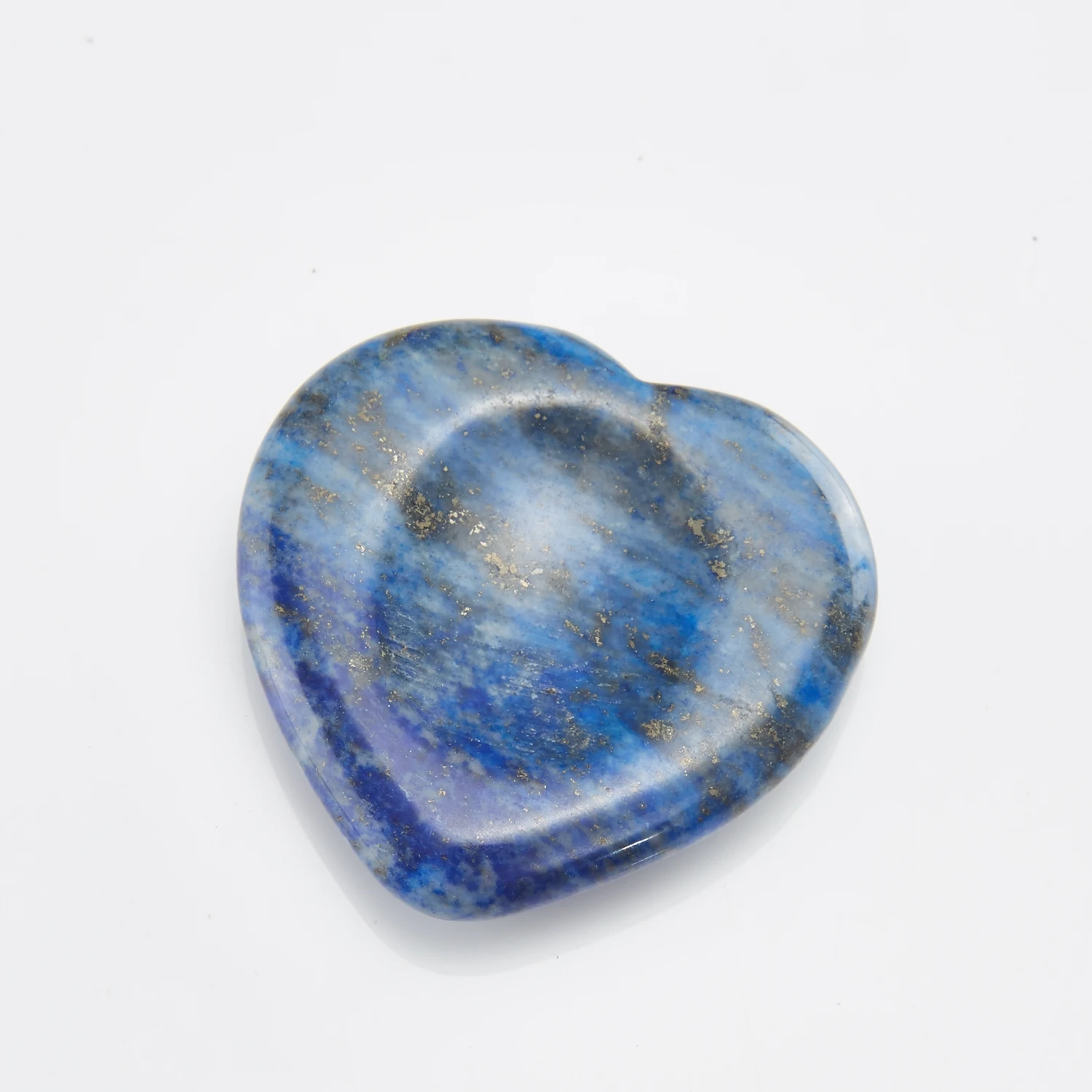 VGDS الأحجار الكريمة الطبيعية كشط العلاج الجمال أداة مقعرة شكل قلب إصبع مدلك القلق حجر الطاقة شفاء القلق الإغاثة