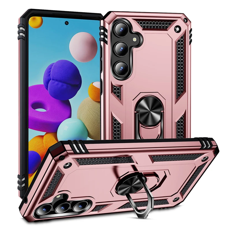 

Shockproof Armor Phone Case Shell for Samsung Galaxy M12 M23 M52 M53 M33 M13 5G Magnetic Ring Protective Soft Back Cover Cases