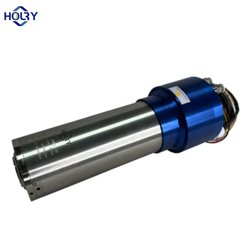 HOLRY built-in Spindle Motors Water cooled 2.2kw ISO20 24000RPM cnc router ATC spindle motor for metal milling