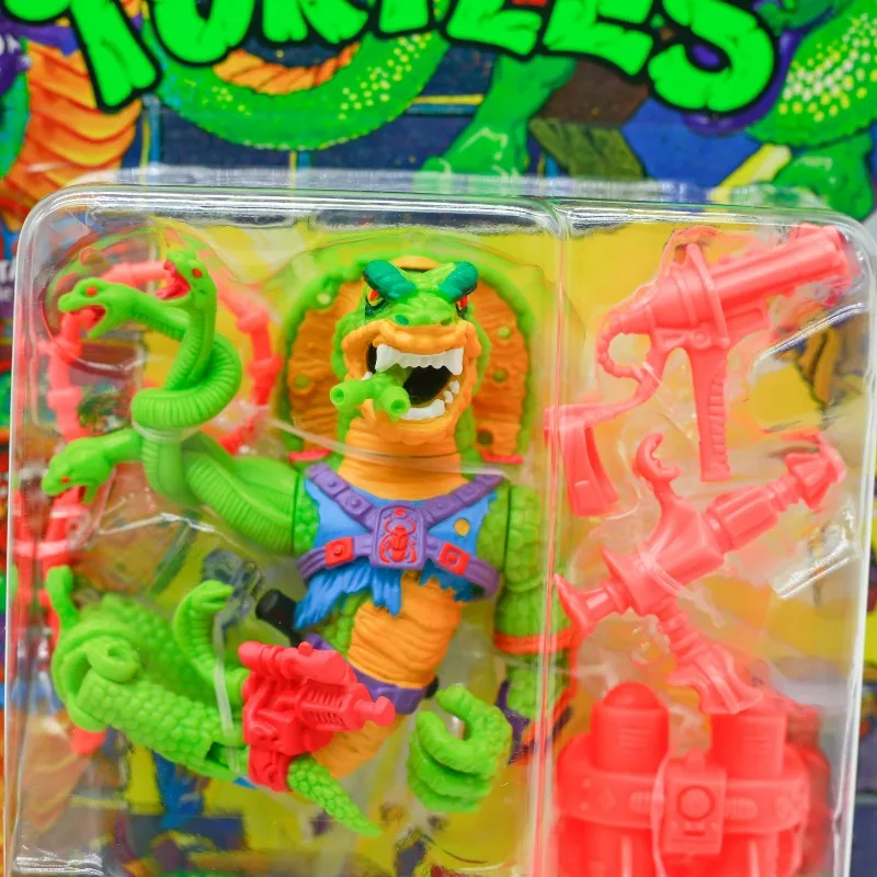 Playmates Teenage Mutant Ninja Turtles Movable Joint Anime Figure Tyrannosaurus Ant Tail Steel Head Doll Model Collect Ornaments