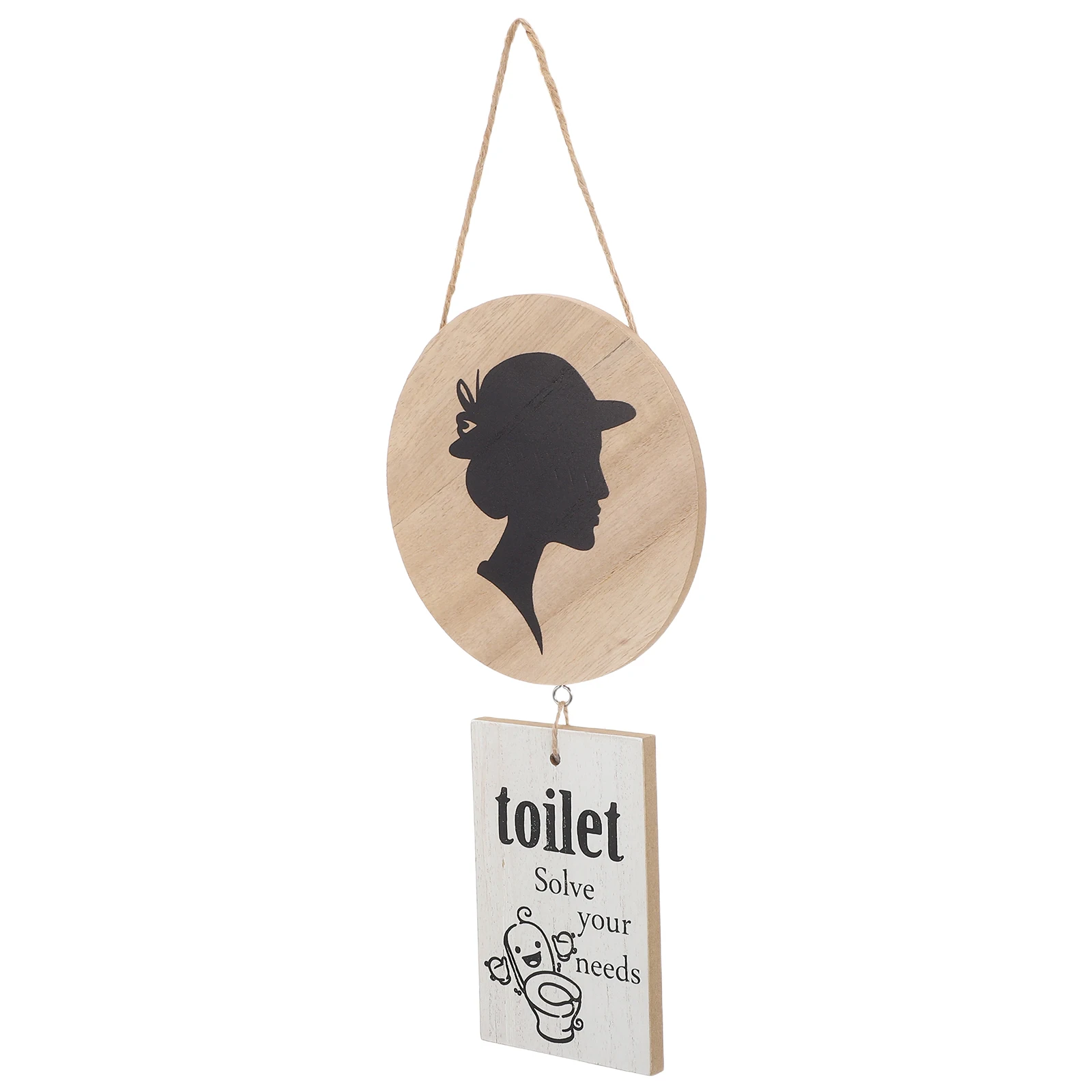 

Women Bathroom Wooden Toilet Signs For Door Farmhouse Bathroom Wood Signs Decor - Restroom Wall Sign Wc Sign