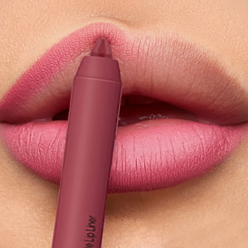 Waterdichte Lipliner Matte Nude Lippenstift Potlood Sexy Rode Contour Tint Langdurige Antiaanbaklaag Cup Lipliner Lippen Make-Up Cosmetica