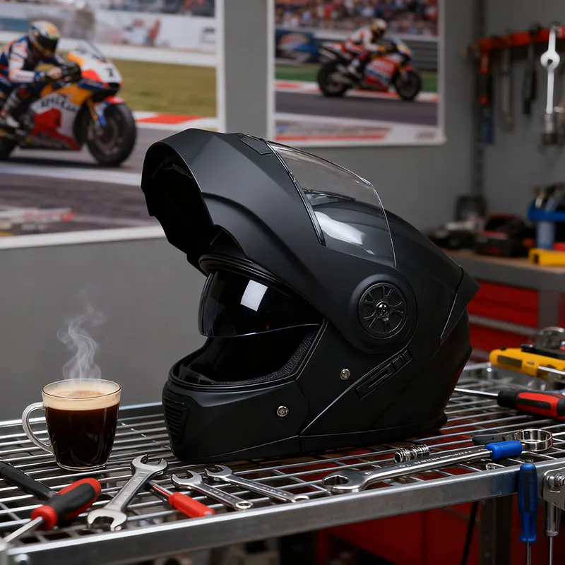 

Откидные модульные мотоциклетные шлемы, внешний корпус из АБС-пластика с двойным козырьком, шлем для мотокросса, одобренный DOT, capacete для мотокросса