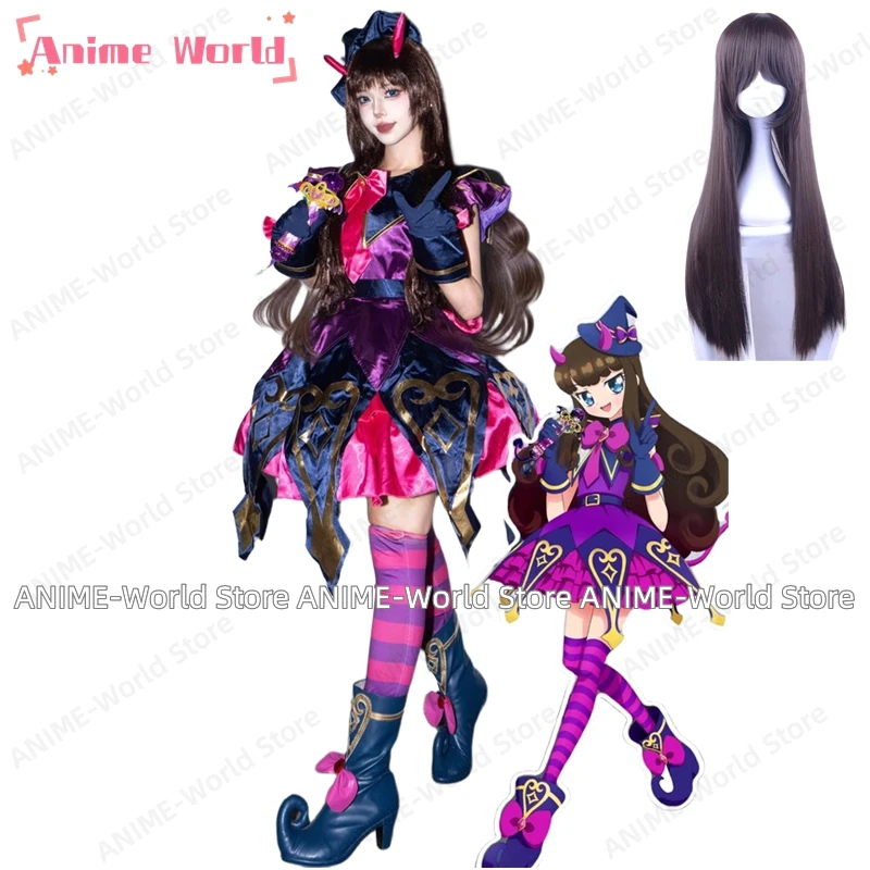 

《Custom Size》Pretty Cure Aroma Kurosu Love Devi Pripara Kurosu Aroma Cosplay Costume Wig