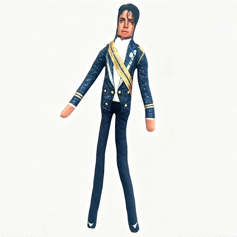 New Style  Michael Jackson Cosplay Prop Doll Plush Stuffed Figure Dolls Room Decoration Abstract Joint Mobility Props Gift view 3