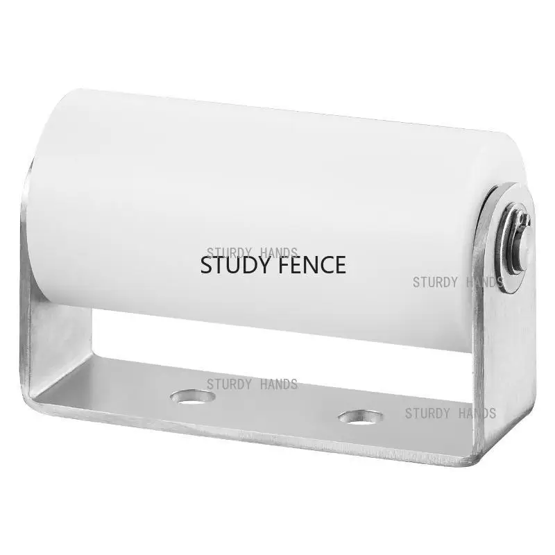 1pc Stainless Steel Perforated Bracket Guided Nylon Bearing Mobile Door Pulley Positioning Roller Household Hardware Accessories