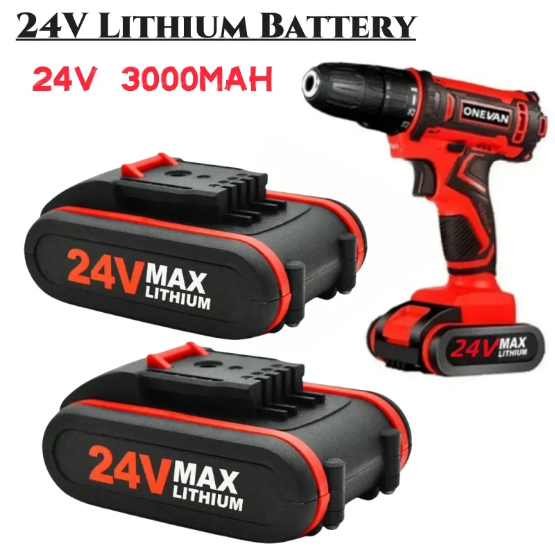 NEW 24V 18650 High Power Electric Trimming Saw Single Hand Electric Saw Rechargeable Battery Cordless Impact Drill Battery