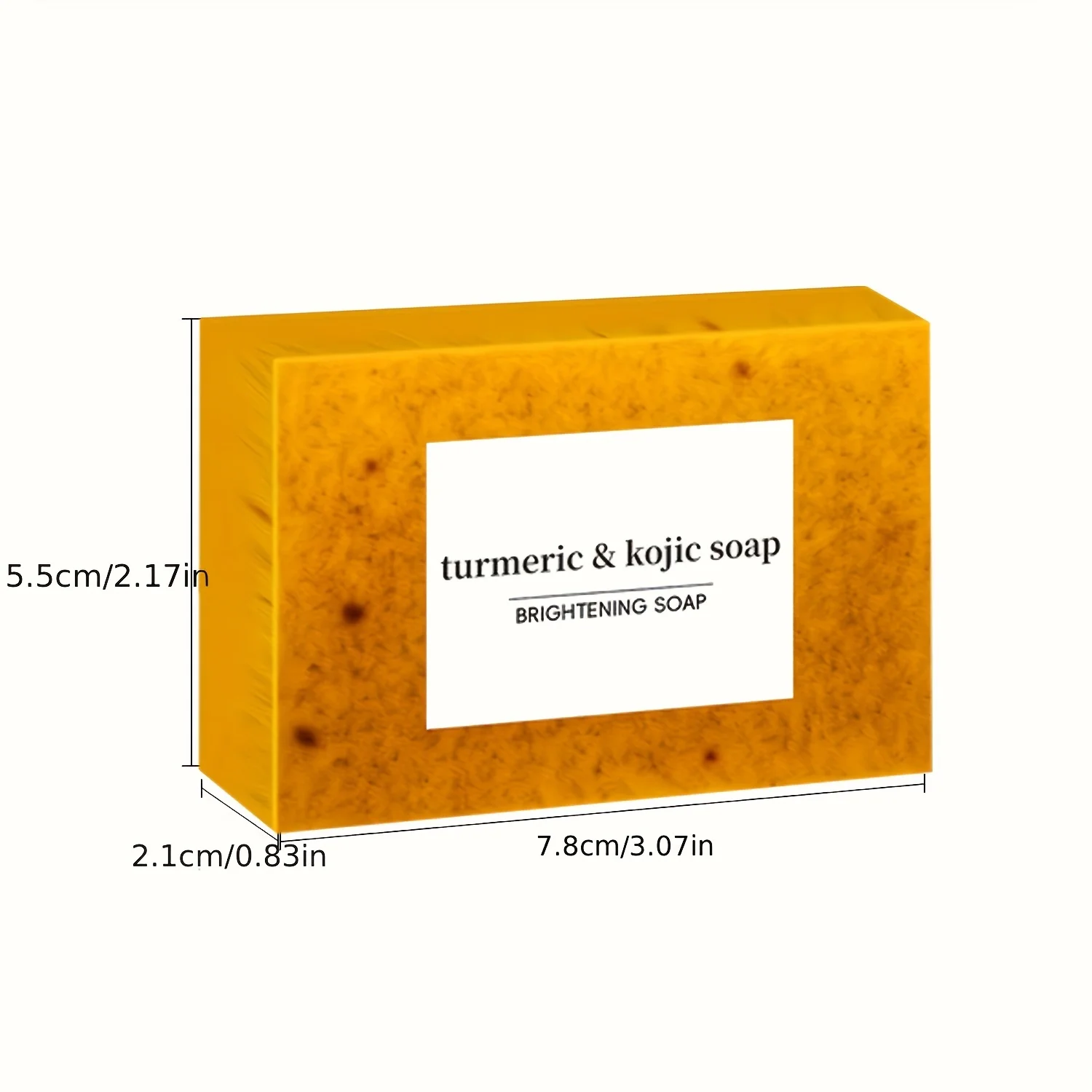 8PCS Turmeric Lemon Tartar Soap deep cleansing, whitening and moisturizing handmade turmeric granular soap with 3 lathering nets