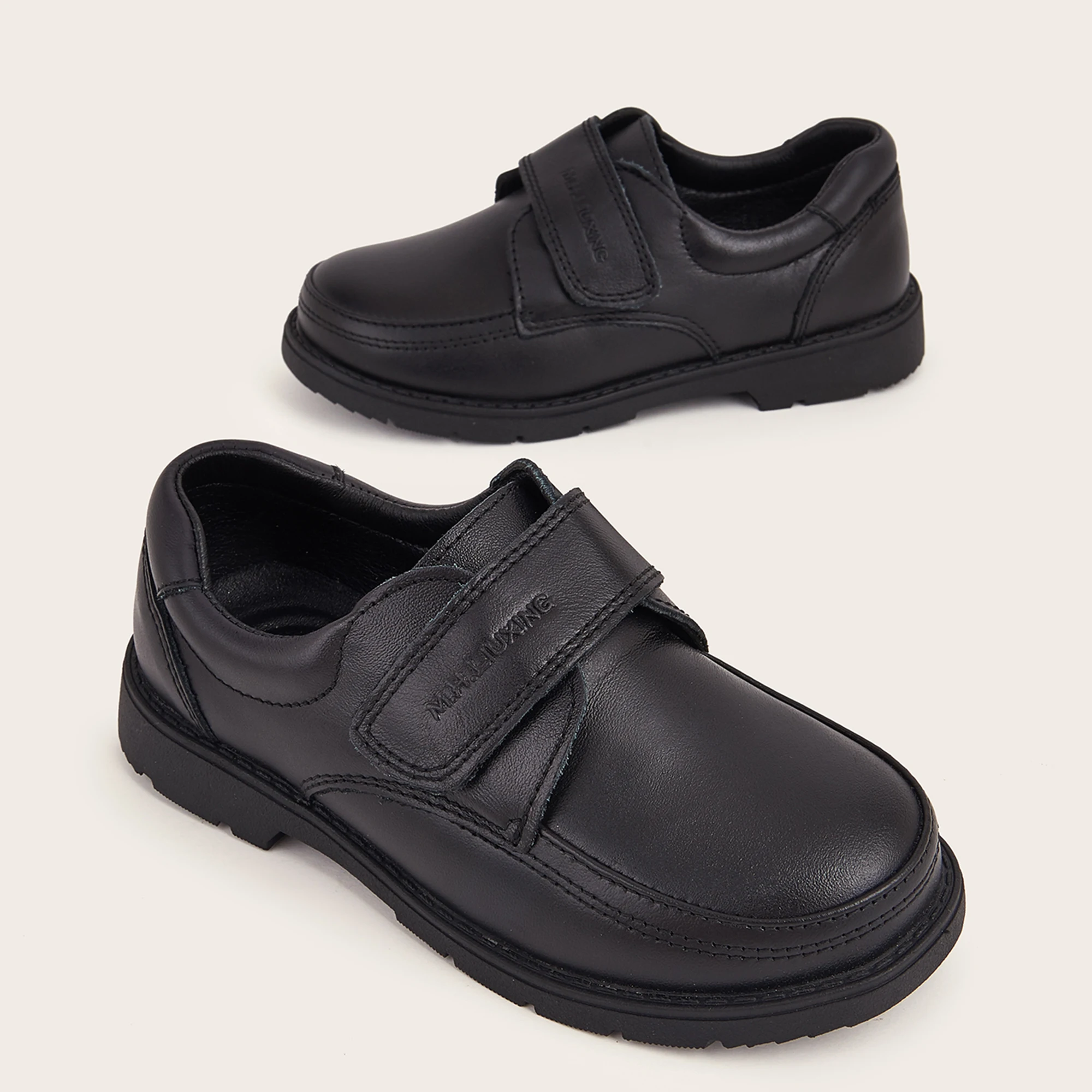 Chaussures de Princesse en Cuir à Semelle Souple pour Fille, Baskets de Performance Noires, Nouvelle Collection Printemps 2024