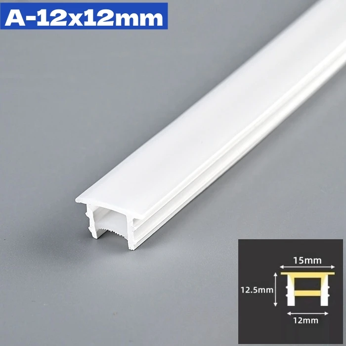 khelse 1M-10M Randlose LED Neon Seil Lampe Silikon Rohr Diffusor Kanal Für WS2811 WS2812B Einbau Outdoor Band flexible Streifen Licht 3