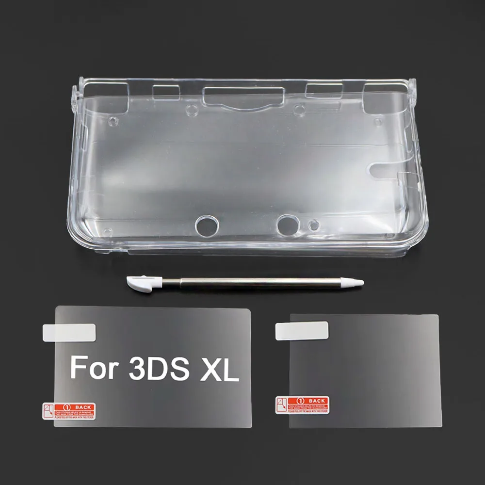 Für 3DS XL/LL geteilte transparente Schutzhülle, Kunststoff-Schutzfolie, Kunststoff-/dehnbarer Metall-Touchpen – Detail 7