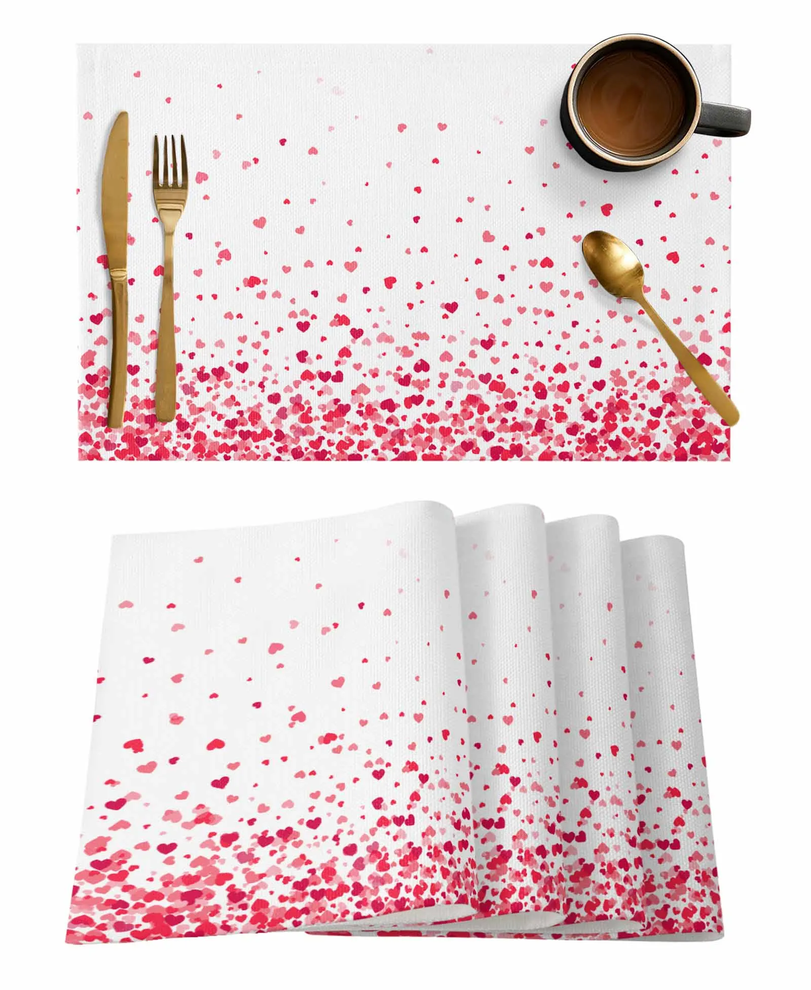 Valentine'S Day Love Table Runners Kitchen Dining Tablecloths Wedding Party Table Decoration Table Runner