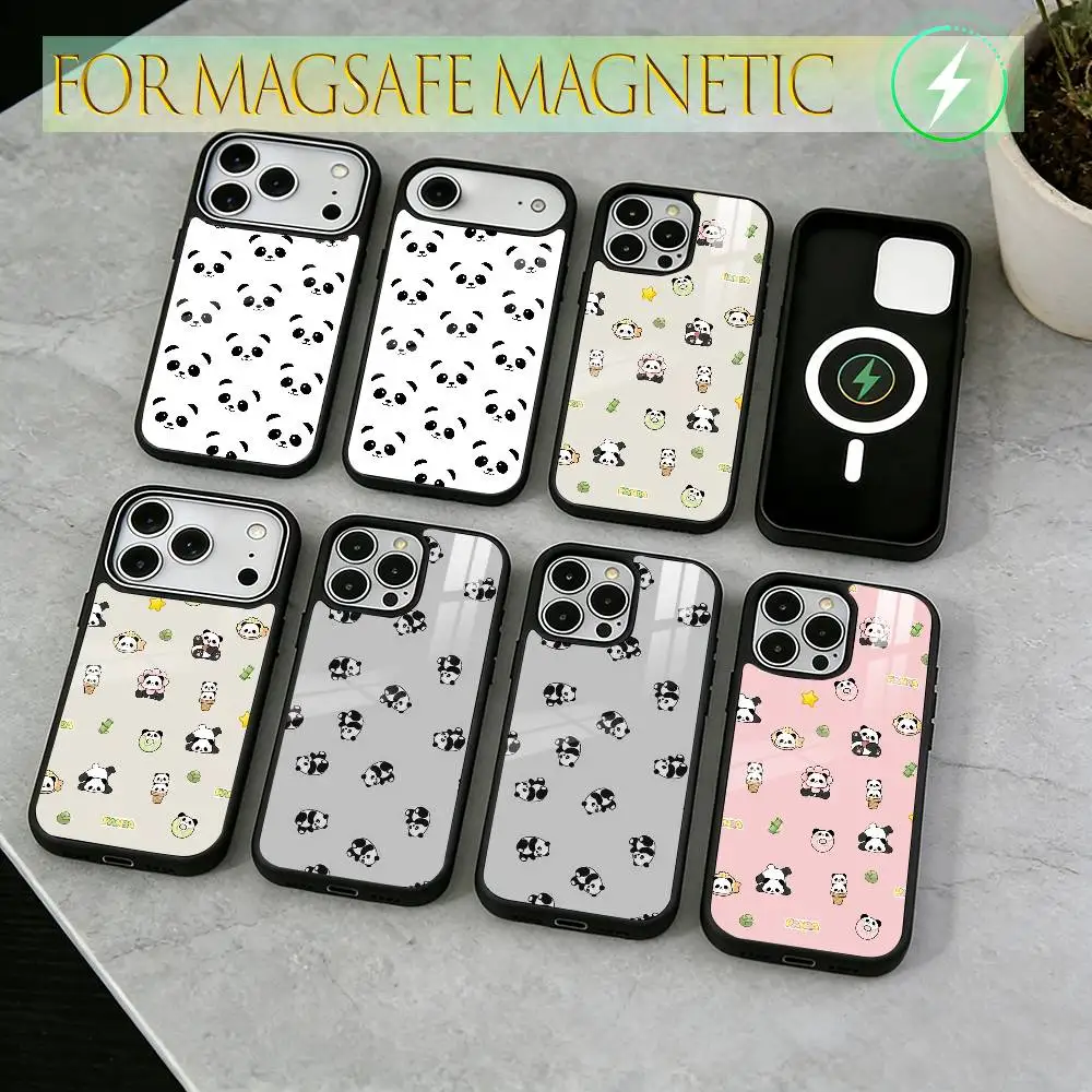 

Chibi Panda Phone Case For iPhone17,16,15,14,13,12,11 Plus,Pro Magnetic with Magsafe Wireless Charging