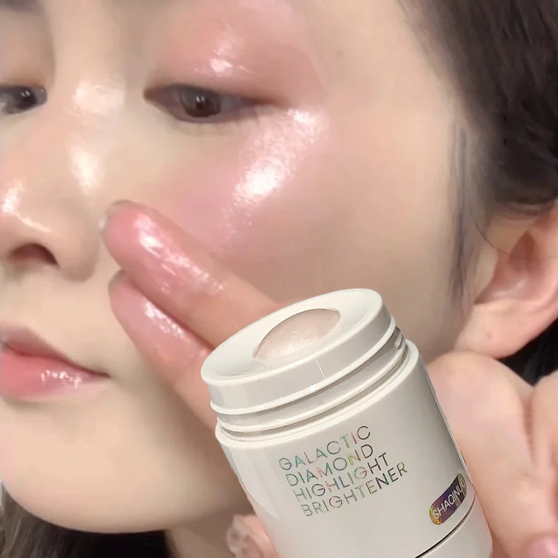 Líquido resaltador de diamante nacarado, brillo intenso, brillo de cuerpo completo, contorno Facial, iluminador líquido duradero