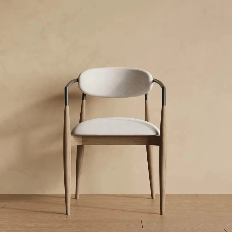 

Luxury Modern Style Dining Furniture Dining Chair Solid Wood Frame Backrest Dining Chair