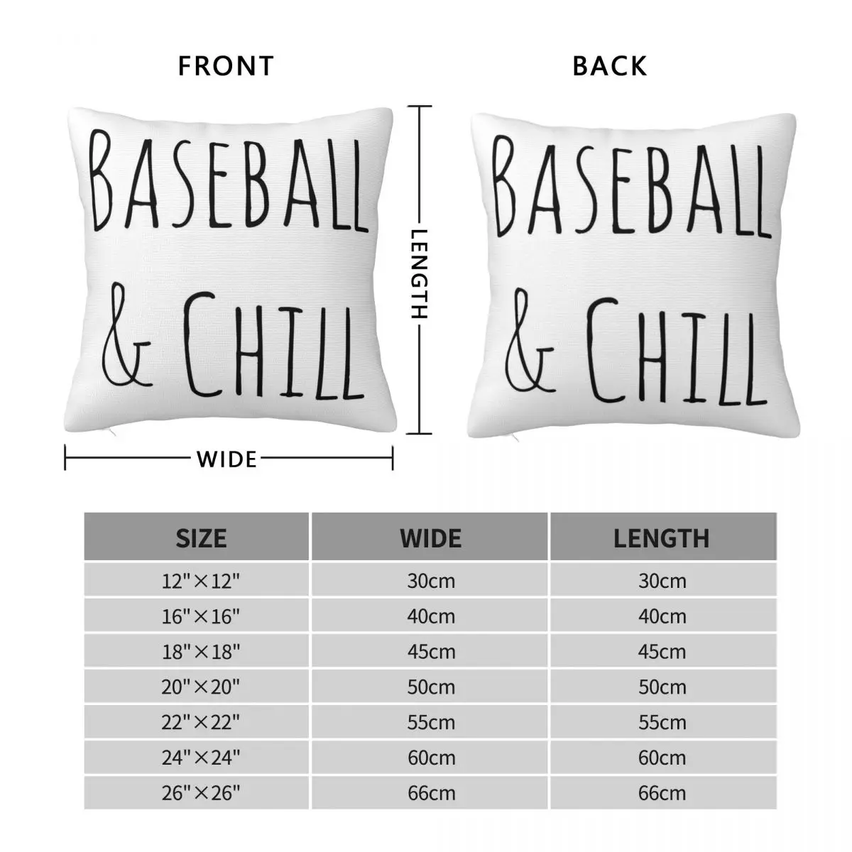 Baseball And Chill Pillowcase Polyester Linen Velvet Printed Zip Decorative Pillow Case Bed Cushion Cover 18