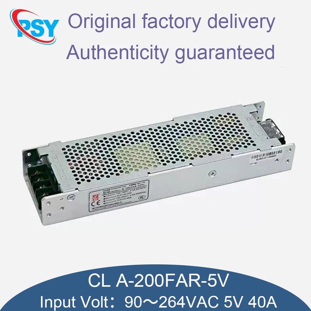 

CL A-200FAR-5V 40A Номинальная мощность 200 Вт Входное напряжение Напряжение 96-264 В Сверхузкая мощность Светодиодный дисплей Ультратонкая мощность