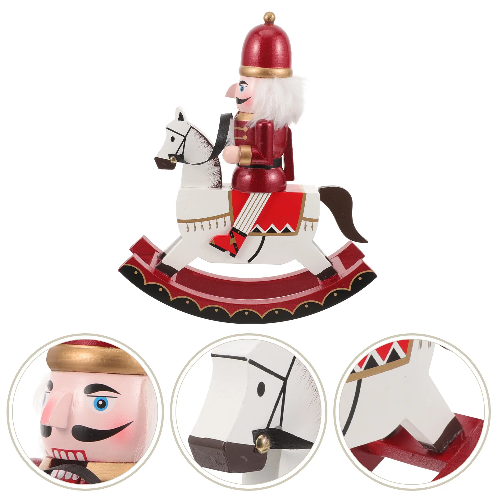 

Christmas Nutcracker Soldier Wooden Craft Home Decoration Stable Structure Long Lasting Gift for Special Occasions