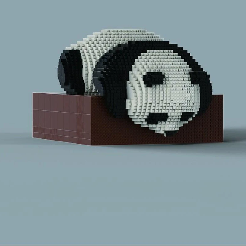 

4445 шт. MOC скалолазание панды милые животные DIY модель строительные блоки игрушки на день рождения подарок