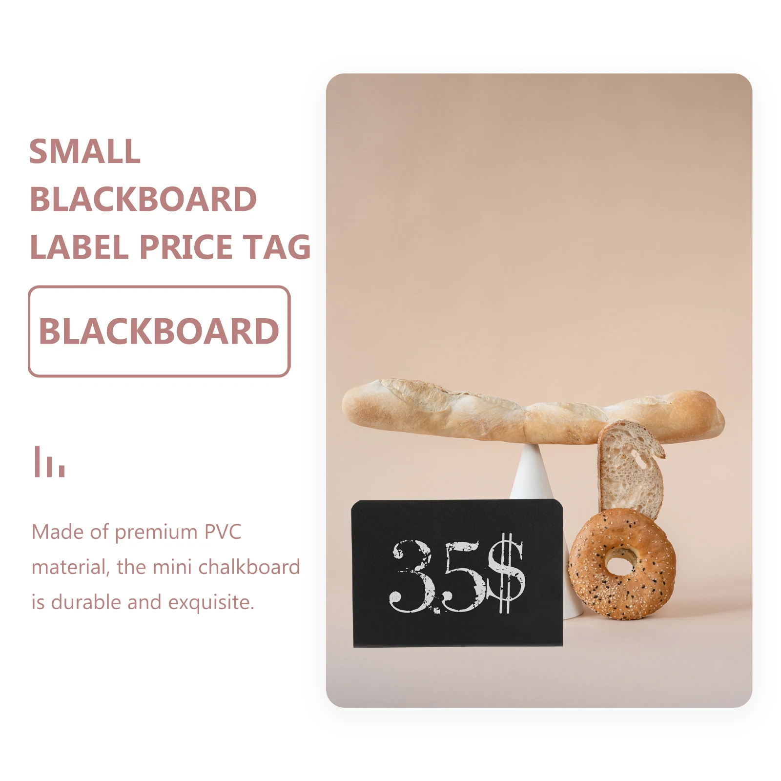 

10Pcs Mini Blackboard Signs L-Shaped PVC for Writing Menus Friendly Notes Display Boards Message Blackboard