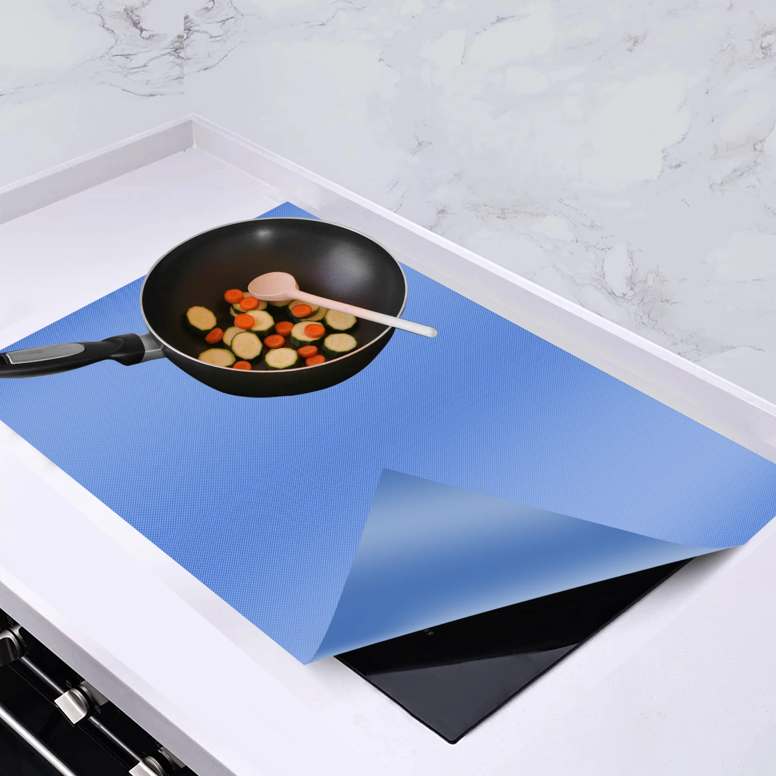 Induction Cooker Cover Silicone Mat Large Nonstick Electric Stove Covers Mat Multipurpose Stove Top Cover Pad Cooktop Protector