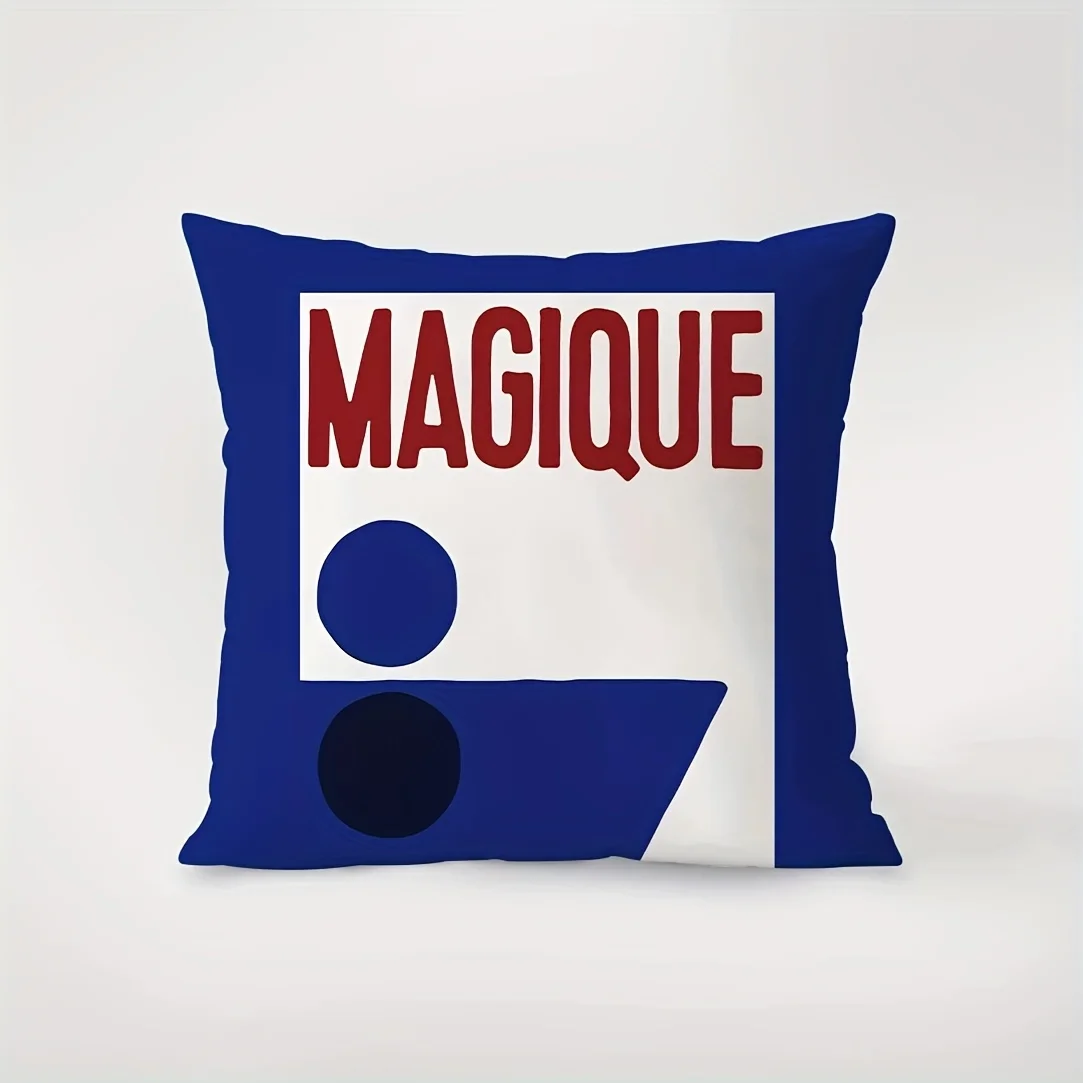 1Pc Nordic Minimalist Klein Blue Cushion Cover, Modern Home Decor for Sofa, Bed, Car & Living Room, Pillow Insert Not Included