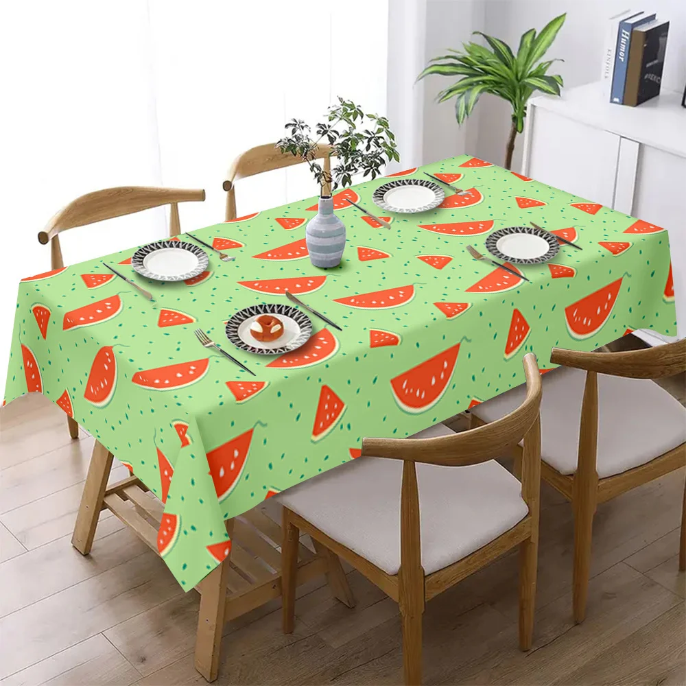 Mantel de Mesa VIKAMA con Estampado de Sandía para Verano, Mantel Duradero para Mesa de Comedor, Mantel para Picnic y Camping, Decoración para Fiestas